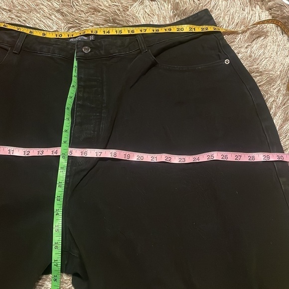 PRETTY Little Things Plus Boyfriend Black Jeans‎ Size 26 High Waist NWT - Picture 8 of 13